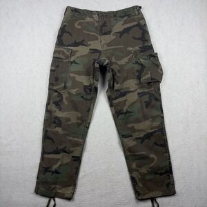 TRU-SPEC Woodland Camo Cargo Pants Medium Reg (32x30) Tactical BDU 31-35 Waist